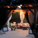 Lámpara Exterior Emergencia Reflector Solar Sensor Movimiento JX616E