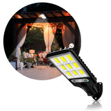 Lámpara Exterior Emergencia Reflector Solar Sensor Movimiento JX616E