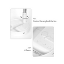 VENTILADOR CON HUMIDIFICADOR GRADUABLE