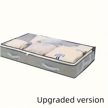 Bolsa de almacenamiento de viaje útil, Bolsa de protección de ropa conveniente. Bolsa de almacenamiento bajo la cama, 1pc, Gran capacidad de tela no tejida, Organizador de ropa y edredón con asas, Organización plegable de dormitorio, Almacenamiento bajo