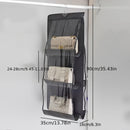 Bolsa de almacenamiento colgante para bolsas, hecha de tela no tejida, a prueba de polvo, organizador de varias capas para uso doméstico.