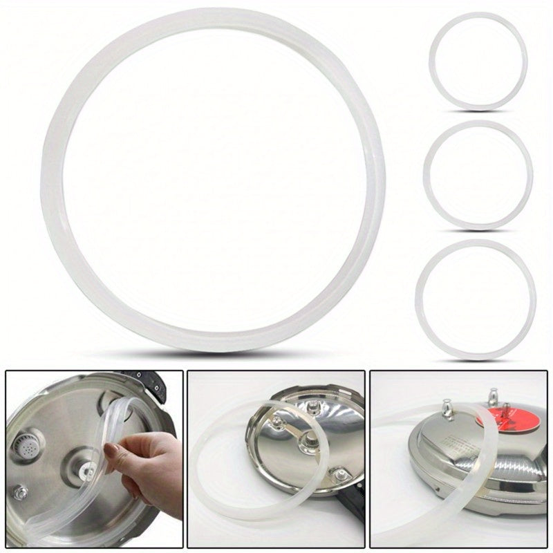 Anillo de sellado de alta presión de silicona de alta calidad - Duradero, reutilizable, fácil de limpiar, se adapta a cocinas estándar, accesorio esencial de cocina para cocinar a presión, accesorios de cocina de silicona.