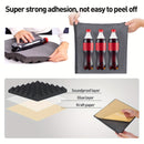 Paneles de Absorción de Sonido Autoadhesivos Negros de Alta Densidad Ignífugos de 12 Piezas 30*30*5 cm Adecuados para Salas de Mezcla, Estudios de Grabación de Vídeo, Estudios Vocales, Salas de Transmisión en Vivo, Cines, Paneles Acústicos, Tableros de E