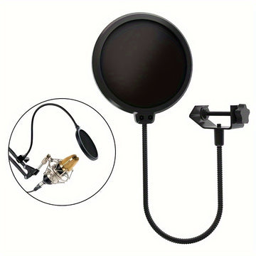 [Viento Doble Capa para Micrófono] Protector de Viento para Micrófono de Doble Capa - Conector XLR para Karaoke, Streaming y Grabación de Podcasts