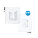 Ganchos adhesivos X10 Pares Soporte Pared Colgadores 312005