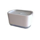 DISPENSADOR DE JABÓN Y SOPORTE DE ESPONJA