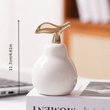 Figuras Decorativas de Cerámica al Estilo Europeo con Detalles Dorados - Multicolor para Estantes, Mesas y Salones - Sin Necesidad de Electricidad