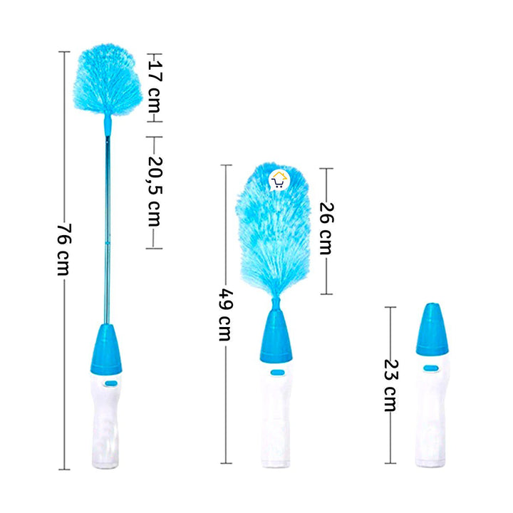 Sacudidor Recargable Plumero Cepillo De Limpieza Portátil TWHR5