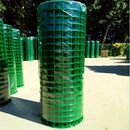 Malla de alambre galvanizado recubierta de PVC, varios tamaños disponibles, diseño de cuadros verdes, ideal para gallineros, cercas de jardín y vallas decorativas exteriores