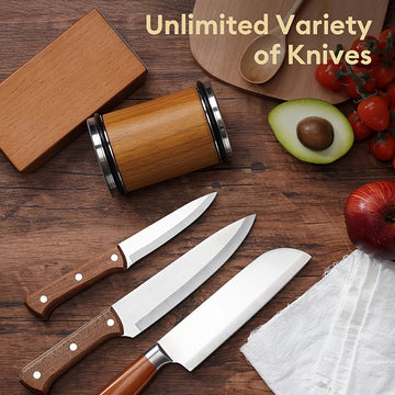 Afilar cuchillos magnéticos profesionales con piedras de afilado de diamante, ángulos de 15° y 20°, cuerpo portátil de aluminio, fácil de reemplazar, ideal para cuchillos de cocina, regalo perfecto para Navidad o cumpleaños.
