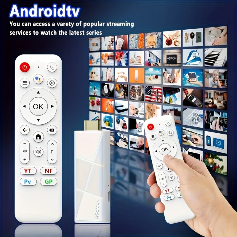 Huawei H96 Max RK3518 Smart TV Stick - Android 14.0, Conexión Inalámbrica, Reproductor Multimedia Ultra HD con Soporte para 4K@60fps, WiFi6 y BT5.4, Control por Voz, Puerto USB 2.0, Alimentación por USB, Dispositivo de Entretenimiento en Casa | Diseño Co