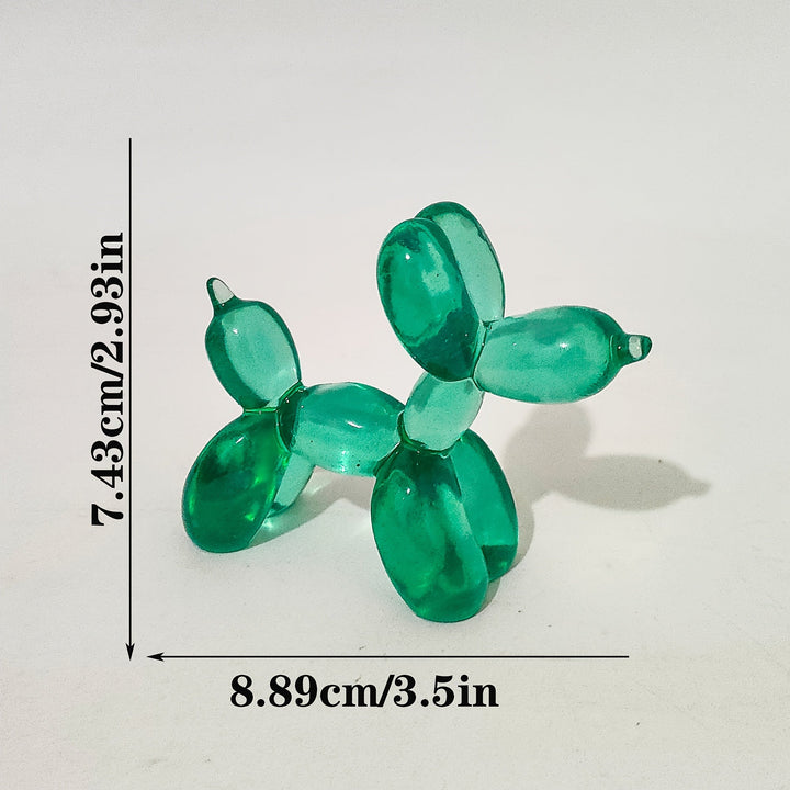 Adorable Estatua de Perro Globo para Pastel de Cumpleaños y Decoración del Hogar - Perfecta para Sala de Estar, Estantería, Mueble de TV, Centro de Escritorio de Oficina, Adecuada para Navidad, Día de San Valentín, Año Nuevo