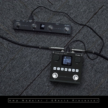 Procesador de efectos múltiples para guitarra y bajo M-VAVE ANNBLACH BOX - Señal digital recargable, construcción en hierro con carga USB, 36V o menos, portátil para guitarra eléctrica y bajo, pedal de efectos para guitarra | Efecto de guitarra moderno |