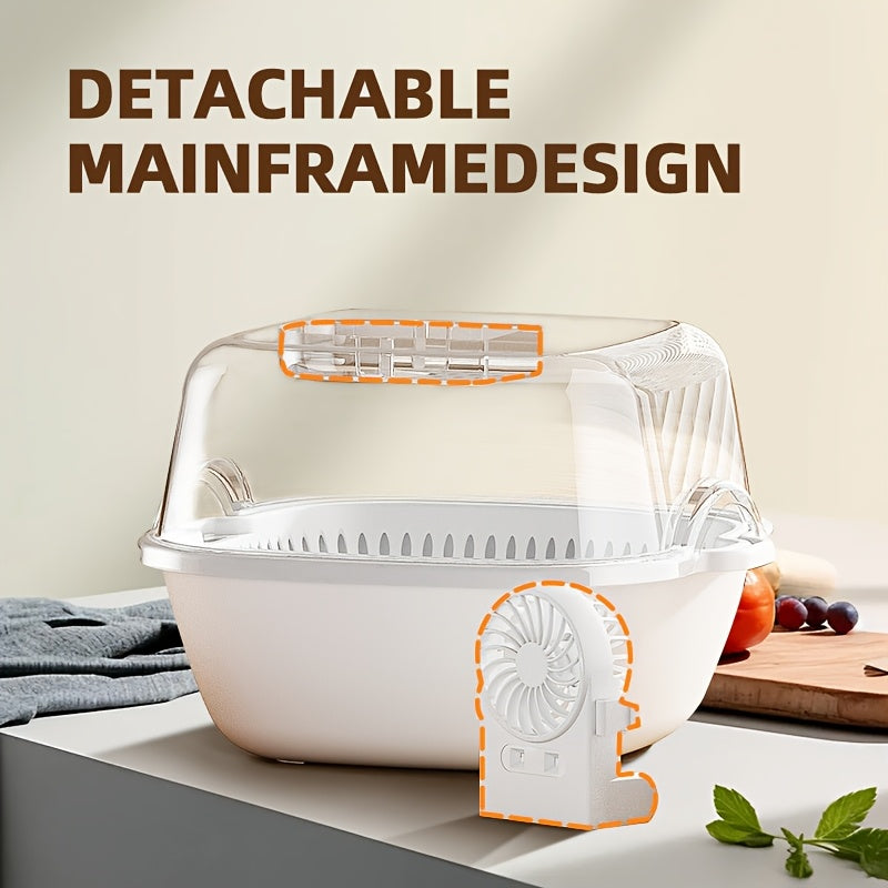 1 estuche de cesta multifuncional con pantalla digital, alimentado por USB, para descongelar, lavar, limpiar y descongelar carne, mariscos, frutas y verduras. Funciona en silencio, ideal para el hogar, el coche, los viajes en RV, los utensilios de cocina