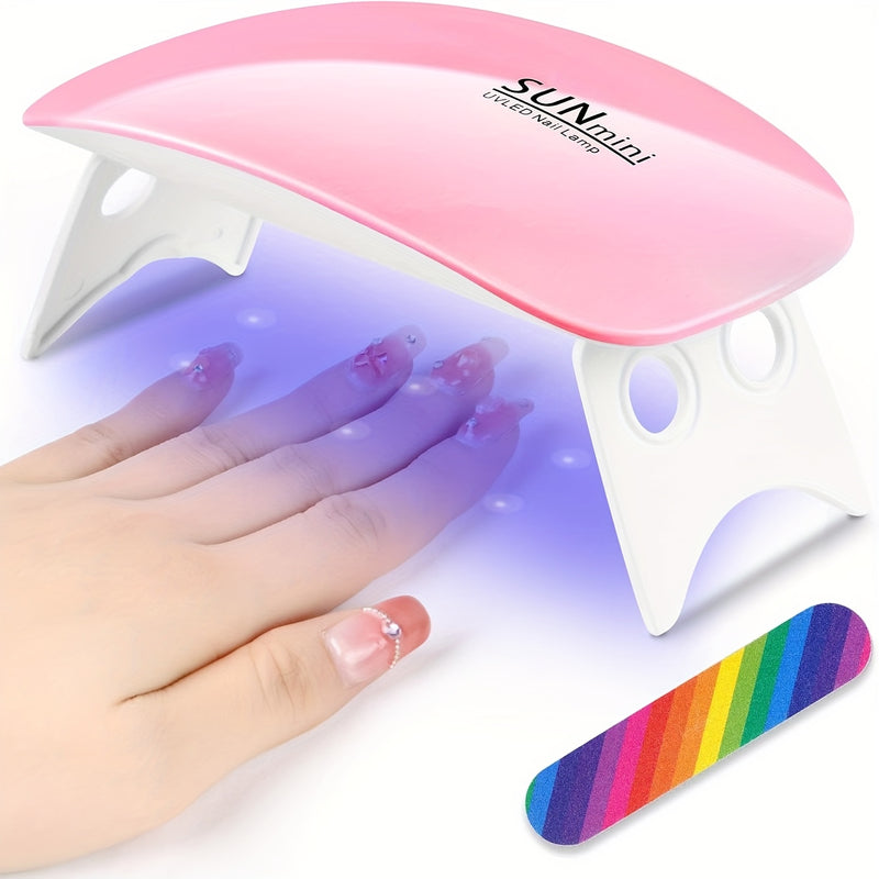 Linterna semipermanente para uñas, lámpara profesional plegable USB, secador de uñas portátil para hogar y salón, ideal para gel y todo tipo de arte en uñas