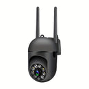 OURLIFE Cámara de Seguridad Exterior con Detección de Humanos/Mascotas, 1080P HD WiFi, Pan-Tilt, Audio Bidireccional, Alertas de Movimiento, Alimentación USB, Visión Nocturna, Inalámbrica IP, para Hogar/Negocio/Oficina, Monitoreo de Mascotas, Diseño de A