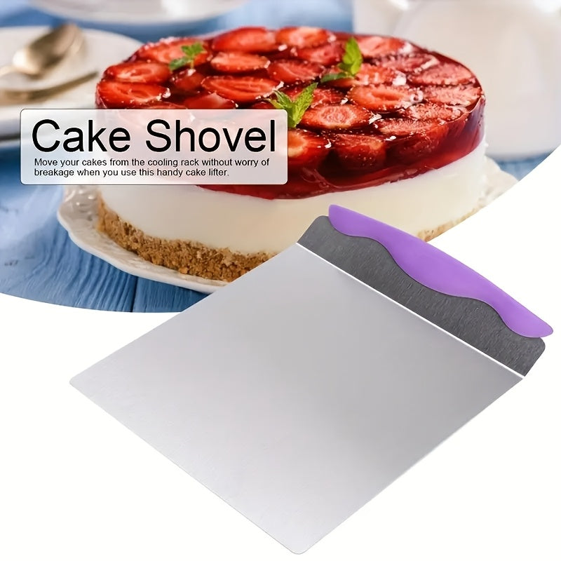 Pala de Transferencia de Pastel de Acero Inoxidable - Bandeja de Repostería Versátil para Tartas, Pasteles y Más - Perfecta para Hornear, Navidad, Halloween, Acción de Gracias - Gadget de Cocina Esencial