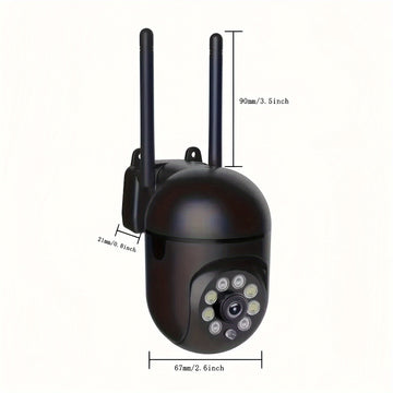 2/4 Paquetes de cámaras inalámbricas de seguridad para el hogar - Video Full HD 1080P, 2, 4G, alcance largo de WiFi, visión nocturna, monitoreo remoto APP, intercomunicador de voz bidireccional, detección de movimiento, alarma en tiempo real, adecuado pa