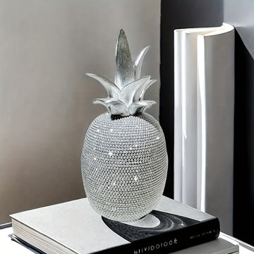 Elegante decoración de piña de resina 3D, estilo Art Deco, ideal para decoración de hogar y fiestas, regalo perfecto para Navidad, Día de San Valentín, Acción de Gracias, Día de la Madre, graduación - No se necesita electricidad, decoraciones de piña.