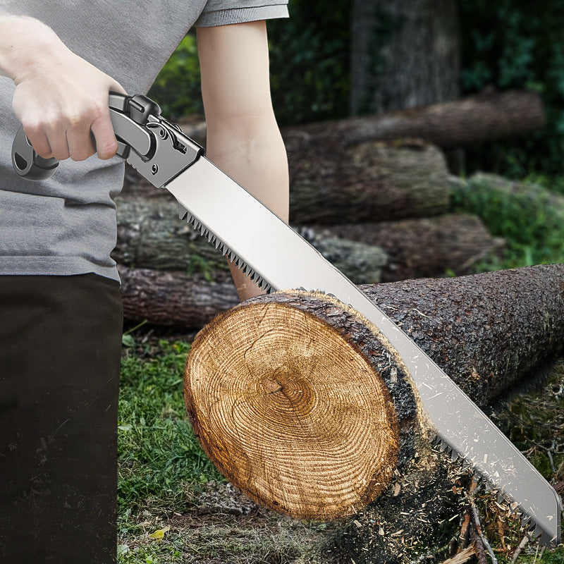 Sierra de poda manual de metal de alta resistencia con cambio de cuchilla con llave - Sierra de mano para jardín, tala y poda de árboles frutales - Cuchillas intercambiables, no necesita electricidad