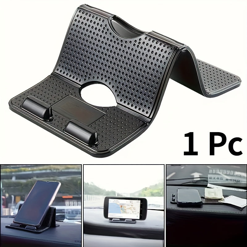 Soporte de teléfono para coche multifuncional - Resistente al calor, antideslizante, con agarre seguro, compatible con navegación GPS y conducción sin manos, montaje de teléfono para coche, montaje de teléfono para coche, seguro, duradero.