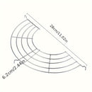 Rejilla Semicircular Versátil de Acero Inoxidable 304 para BBQ, Freír y Cocinar al Vapor - Diseño de Drenaje de Aceite e Isolación