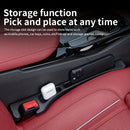 Pack de 2 Rellenos para Espacios del Asiento del Coche - Protectores Anticaída, Diseño Ergonómico en Plástico Duradero, Fácil Instalación para Autos Camiones y SUVs, Organizador de Consola Central y Espacio entre Asientos, Caja de Almacenamiento de Resid