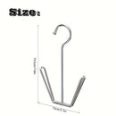 4 piezas de ganchos organizadores para zapatos de metal, soporte de acero inoxidable ahorrador de espacio con gancho, construcción duradera de metal sin acabado, fácil de armar, independiente, con almacenamiento para clóset, accesorio para el hogar y la