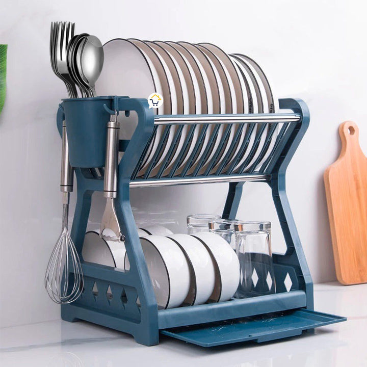 Escurridor Platos Locero 2 Niveles Organizador Tazas Vasos COCI124