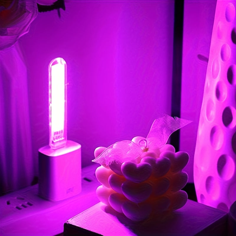 Luz Nocturna USB de 8LED - Lámpara de Lectura Portátil y Resistente al Óxido para Dormitorio y Viaje