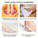 Un kit de afeitado de callos que incluye 20 cuchillas de repuesto, una navaja de callos y una lima para pies para el cuidado de los pies, todo empaquetado en una caja de metal. Es fácil de reemplazar y transportar, con bordes pulidos y mangos para comodi
