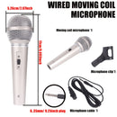 1 micrófono de bobina móvil con cable profesional Rzosom, micrófono dinámico de mano con conector de 6,35 mm, patrón polar unidireccional, para karaoke, sistemas de megafonía, amplificadores, mezcladores, teclados electrónicos, transmisión en vivo, graba