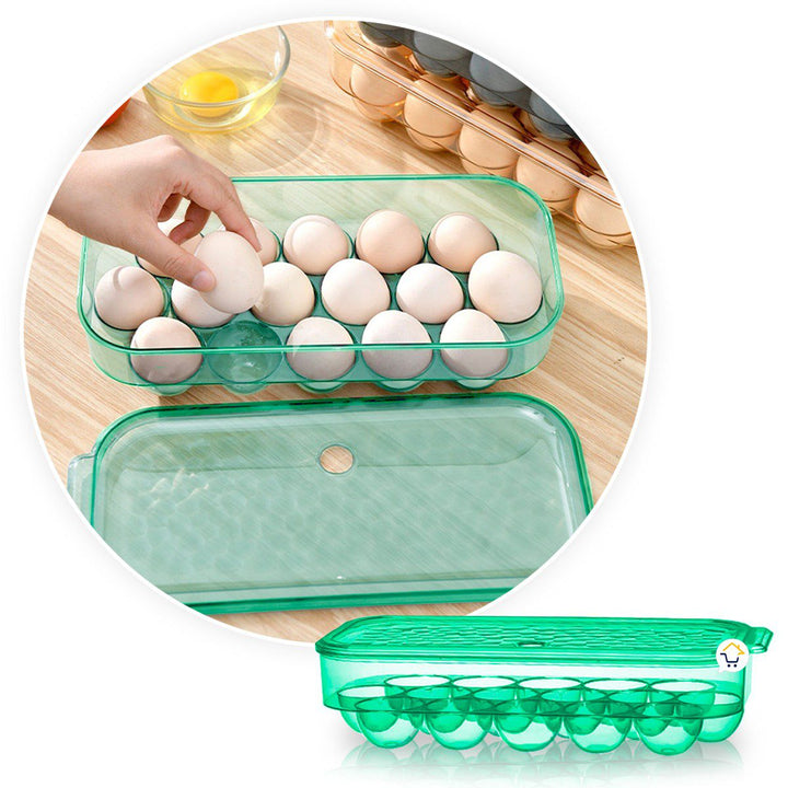 Organizador De Huevos 18 Espacios Huevera Canastas 737X18