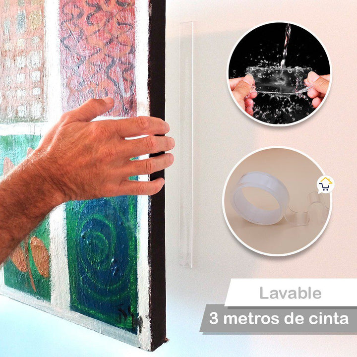 Cinta Multiusos Reusable Doble Faz Lavable 3 Metros RF 8025