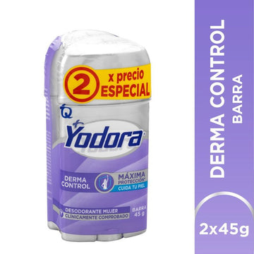 DESOD YODORA 2U 90G DERMA CONTROL BARRA