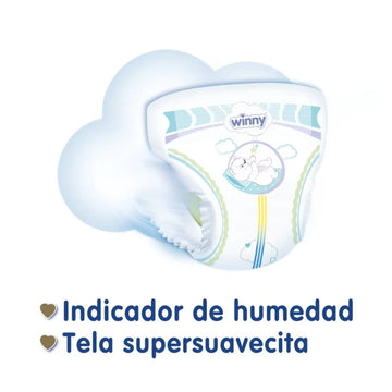 PAÑALES WINNY SENSITIVE ETAPA 1 X30 UND + GRATIS TOALLITAS HÚMEDAS RECIÉN NACIDO X20 UND