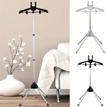 Soporte plegable para plancha de vapor, perchero telescópico ajustable en altura, organizador de ropa para dormitorio, 1 unidad