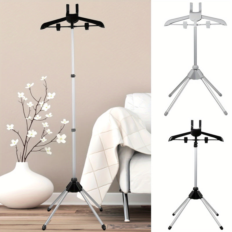 Soporte plegable para plancha de vapor, perchero telescópico ajustable en altura, organizador de ropa para dormitorio, 1 unidad