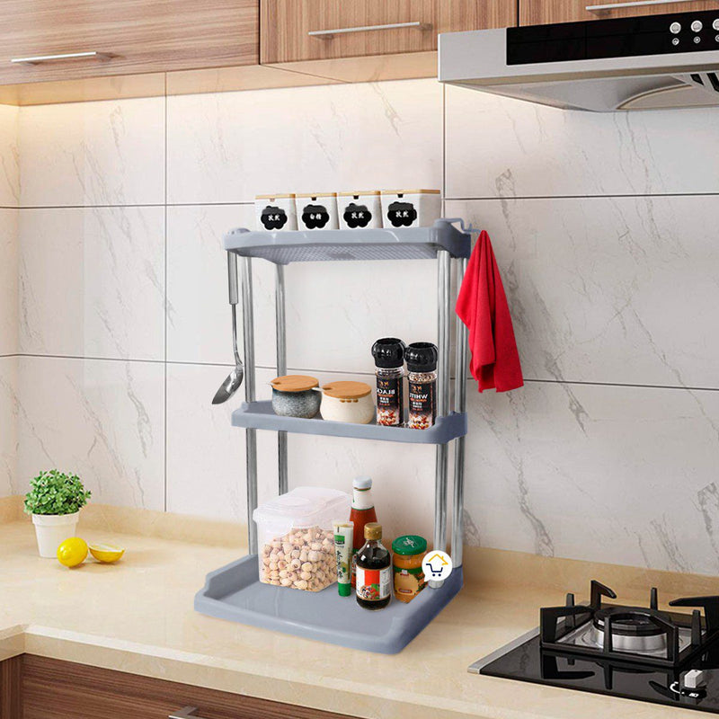 Estantería 3 Niveles Organizador Multifuncional Cocina Baño COCI141
