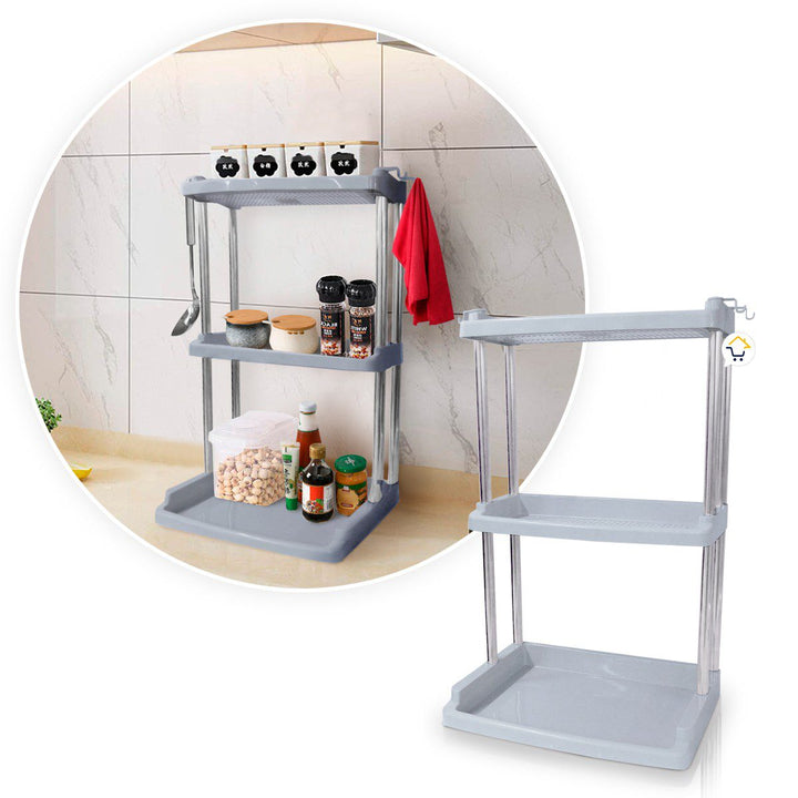 Estantería 3 Niveles Organizador Multifuncional Cocina Baño COCI141