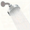 1 unidad de cabezal de ducha redondo de lluvia de alta presión de 9.91 cm - Plástico duradero, fácil instalación, diseño ahorrador de agua, suave para el cabello y la piel, ideal para uso en baños domésticos, accesorios de baño, cortina de ducha, cabezal
