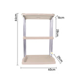 Estantería 3 Niveles Organizador Multifuncional Cocina Baño COCI141