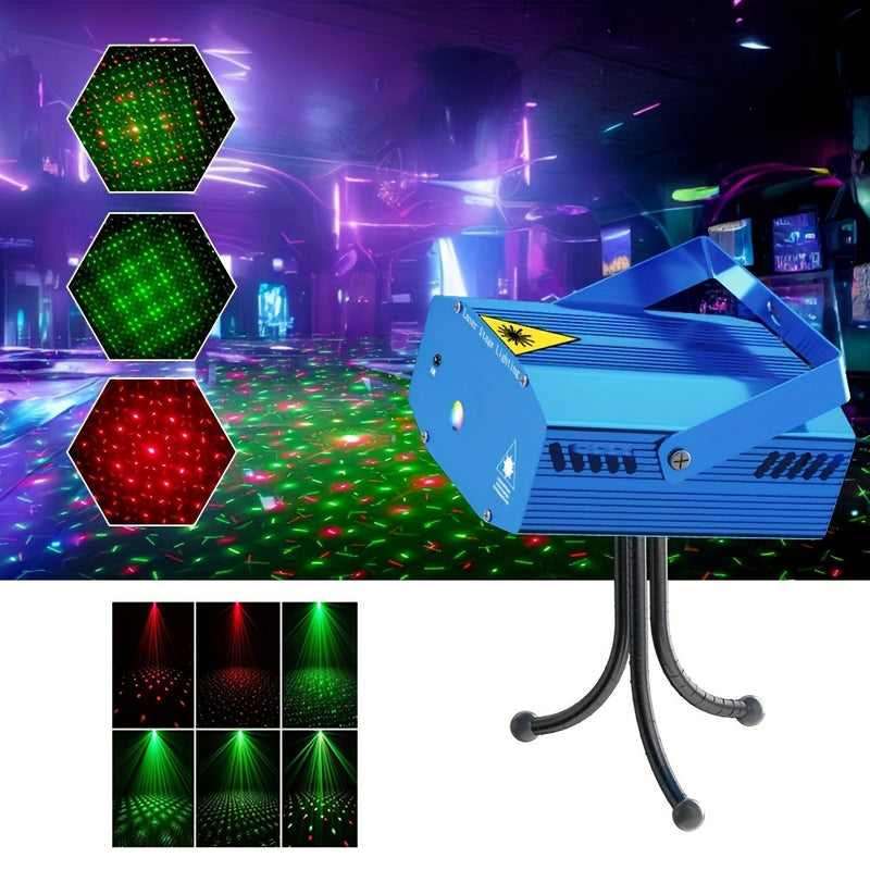 Proyector de luz láser, patrón de cielo estrellado, negro/azul, acabado cepillado, alimentado por USB, 36V máximo, cuerpo de aluminio, <0,4mW, accesorio de iluminación de escena para equipo de sonido en vivo