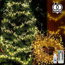 Luces de hadas de LED de fuegos artificiales de Navidad para interior, Luces de vacaciones LED, 8 modos de parpadeo, con control remoto, control remoto inteligente, regulable, 8 modos, 50/100 luces de hadas LED, adecuadas para bodas, fiestas, decoración
