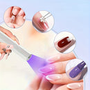 Lámpara de uñas portátil FEIYBA - Recargable por USB, activación de luz con un solo clic, diseño compacto para esmalte de uñas de secado rápido, fuente de luz segura, ideal para manicuras y pedicuras, lámpara de uñas para uñas, herramienta de manicura, h
