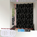 Cortina de ducha de mármol oscuro - Gruesa, fácil de limpiar, rápida secado, bloqueo de luz, patrón de venas negro y blanco elegante para el hogar, hotel o decoración de baño, varios tamaños disponibles con anillos de colgamiento gratuitos, decoración y