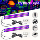 Tira de LED de luz negra UV, 1 metro de aleación de aluminio metálico, alimentada por USB, voltaje de funcionamiento de 5 V, fuente de luz LED para decoración, no requiere batería - Ideal para Halloween, Navidad, fiesta de cumpleaños, pintura corporal, c