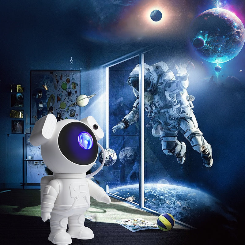 1 pieza de YETHKE Astronauta para proyector de estrellas de la galaxia con nebulosa, temporizador y control remoto - Espectáculo de luz RGB alimentado por USB para dormitorio, techo, fiestas - Regalo ideal para adultos, iluminación de fiestas, tema cósmi
