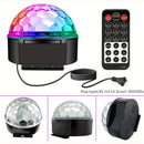 Esfera de discoteca LED de 9 colores con control remoto – Luces para fiestas activadas por sonido, ideal para hogar, fiestas de baile, cumpleaños y clubes, diseño en plástico transparente, enchufe americano, incluye control remoto y manual de usuario, ac