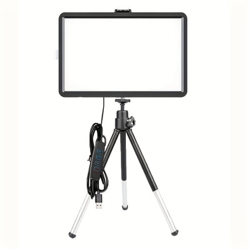 1 Paquete De Luz De Relleno De 6 Pulgadas Con Soporte De Trípode Telescópico De Dos Secciones, Lámpara De Relleno De Panel De Video LED Para Foto De Cámara, Iluminación Para Transmisión En Vivo, Estudio Fotográfico, Maquillaje, Reunión, Selfie, Fotografí